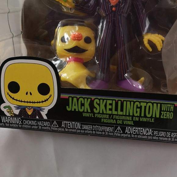 Brand New Disney Funko Pop 809 Jumbo Extra Large Jack Skellington & Zero *glows* - Picture 5 of 8